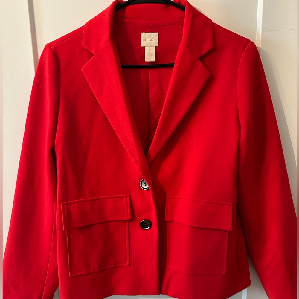 CHICOS RED BLAZER